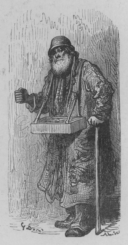 Der Streichholzverkäufer von Gustave after Dore