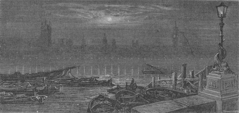 Der Abend auf der Themse, in London von Gustave after Dore