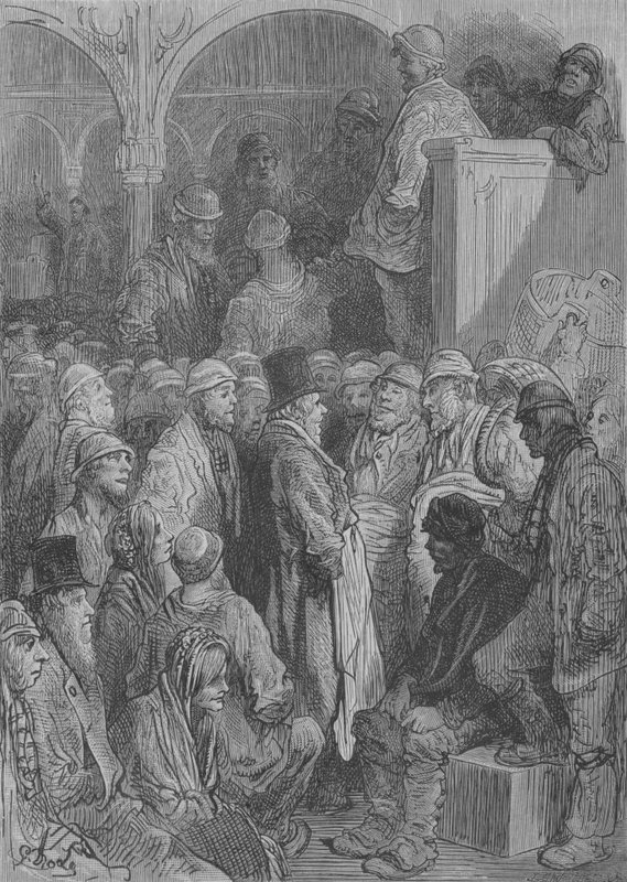 Die großen Tiere des kleinen Handels von Gustave after Dore