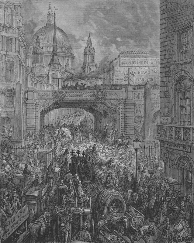 Ludgate-Hill von Gustave after Dore