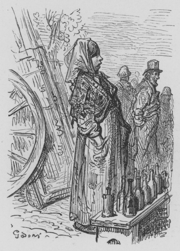 Getränkehändlerin von Gustave after Dore
