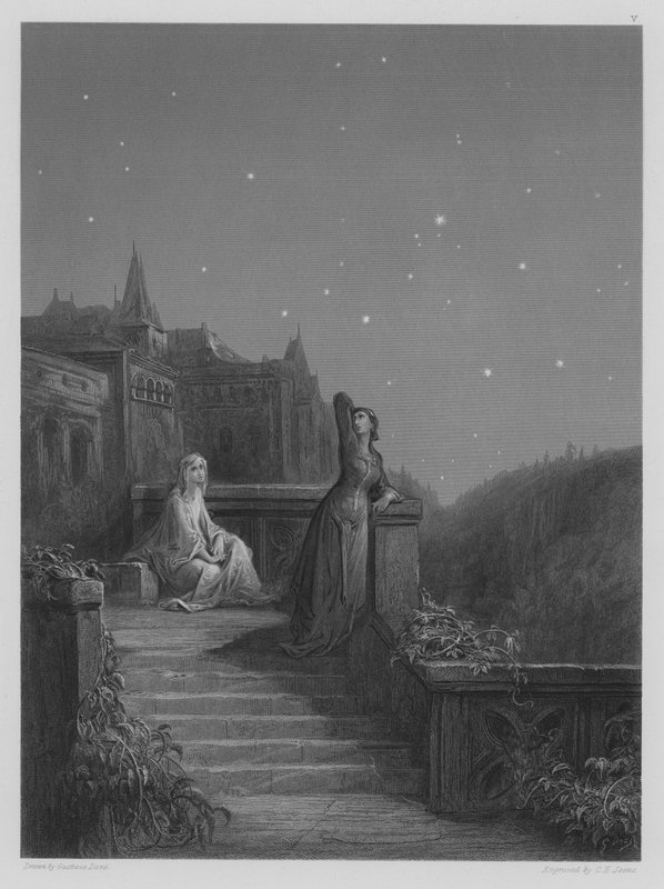 Terrassenszene von Gustave after Dore