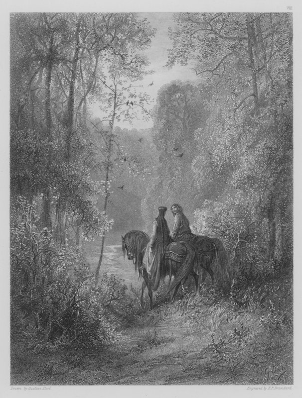 Die Morgendämmerung der Liebe von Gustave after Dore