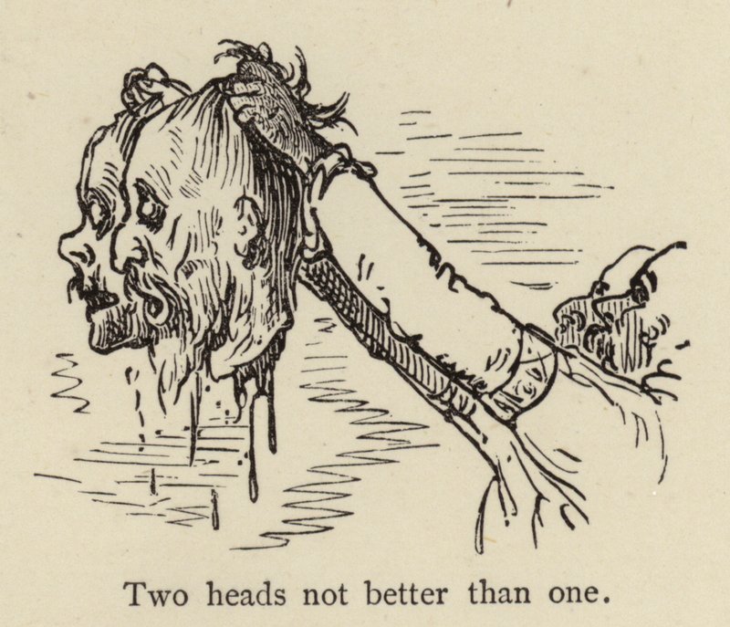 Zwei Köpfe sind nicht besser als einer von Gustave after Dore