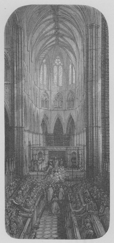 Eine Hochzeit in Westminster von Gustave after Dore