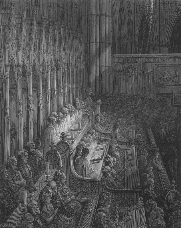 Westminster, der Chor von Gustave after Dore