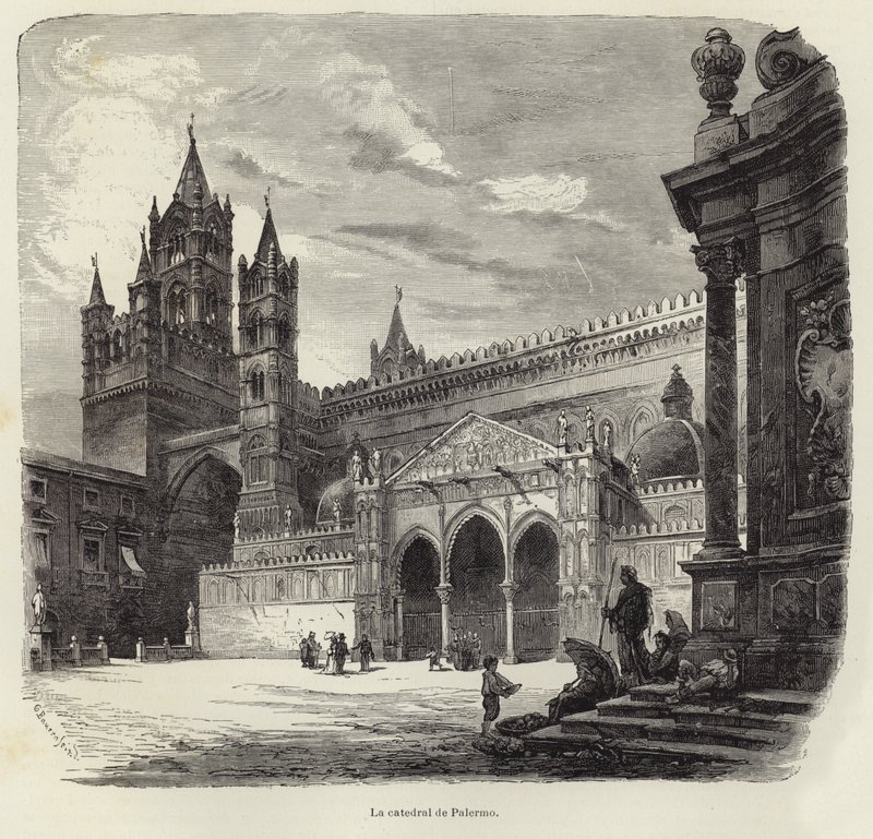 Die Kathedrale von Palermo von Gustave Bauernfeind