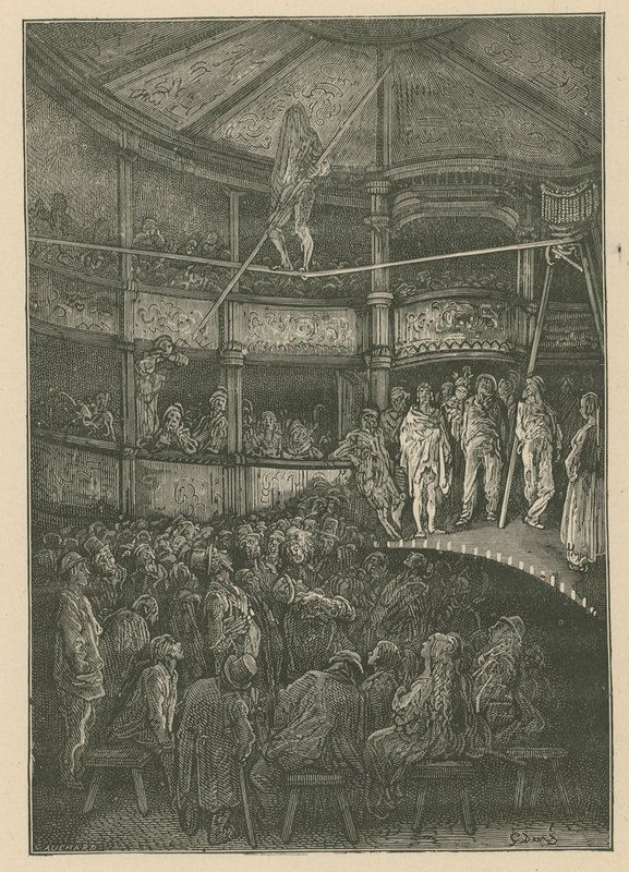 Blondin in Shoreditch, London von Gustave Dore