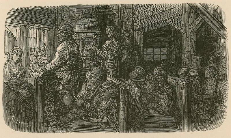 Kaffeehaus in der Petticoat Lane von Gustave Dore