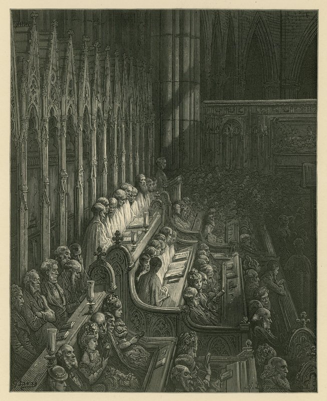 Der Chor der Westminster Abbey von Gustave Dore