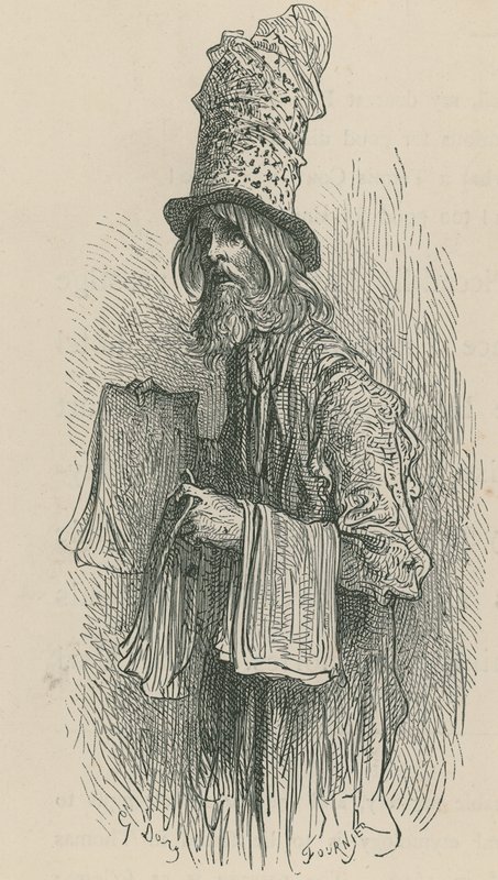 Der Zeitungsverkäufer von Gustave Dore