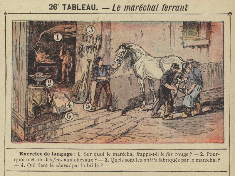 Der Hufschmied von Gustave Fraipont