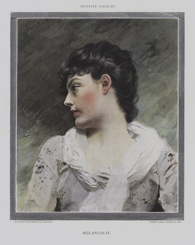 Melancholie von Gustave Jacquet