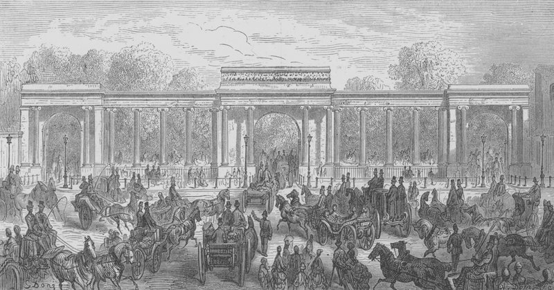Hyde Park, Eingang über Piccadilly von Gustave after Dore