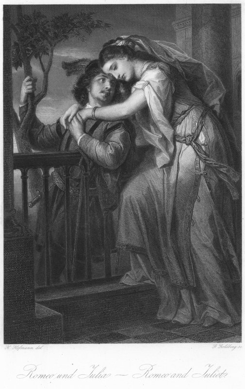 Balkonszene aus Romeo und Julia von H. Hofmann