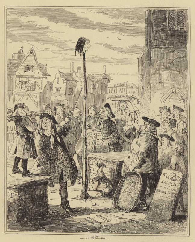Eine Abstimmung auf einem Pfahl von Hablot Knight Browne