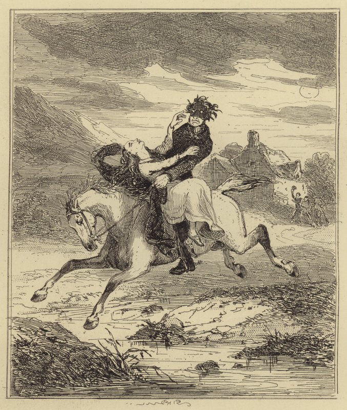 Entführung von Miss Gould von Hablot Knight Browne