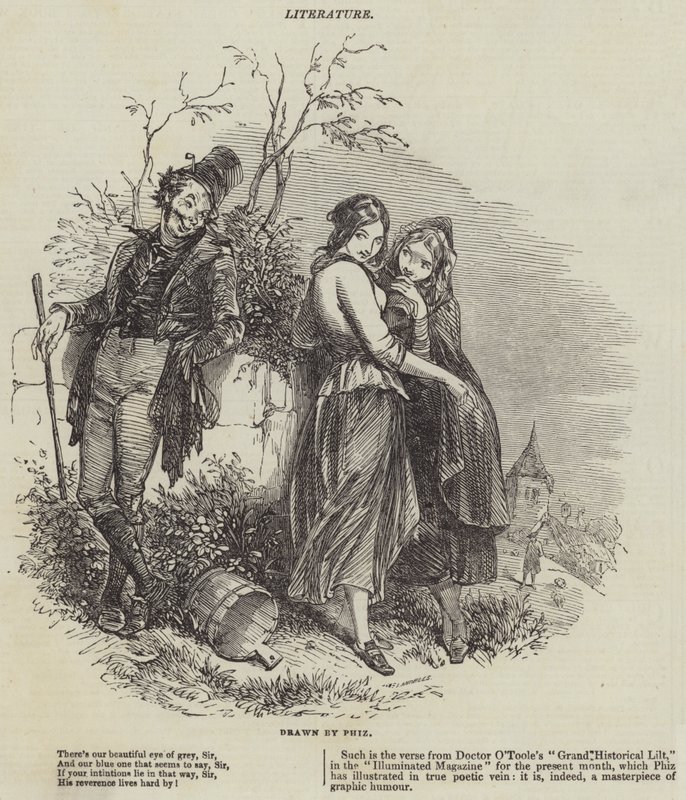 Großes Historisches Lilt von Hablot Knight Browne