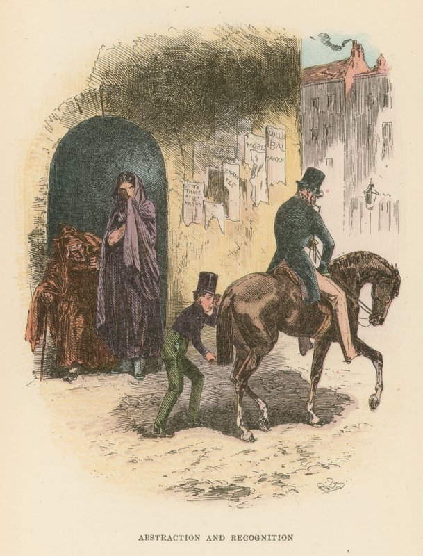 Illustration für Dombey und Sohn von Hablot Knight Browne