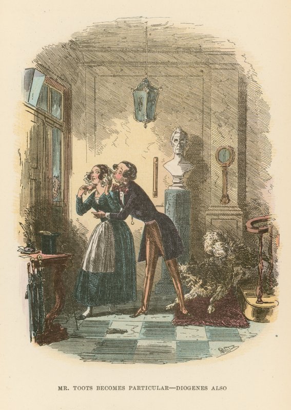 Illustration für Dombey und Sohn von Hablot Knight Browne