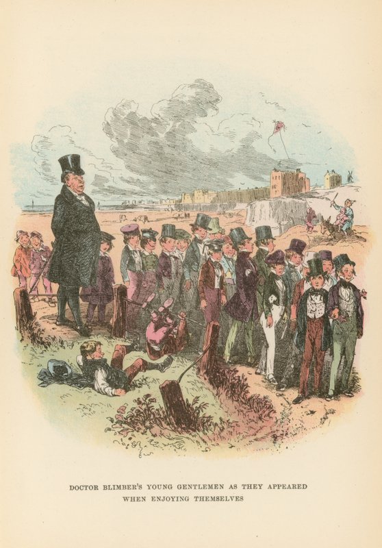 Illustration für Dombey und Sohn von Hablot Knight Browne