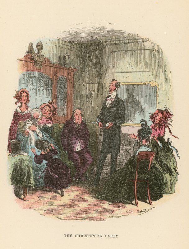 Illustration für Dombey und Sohn von Hablot Knight Browne
