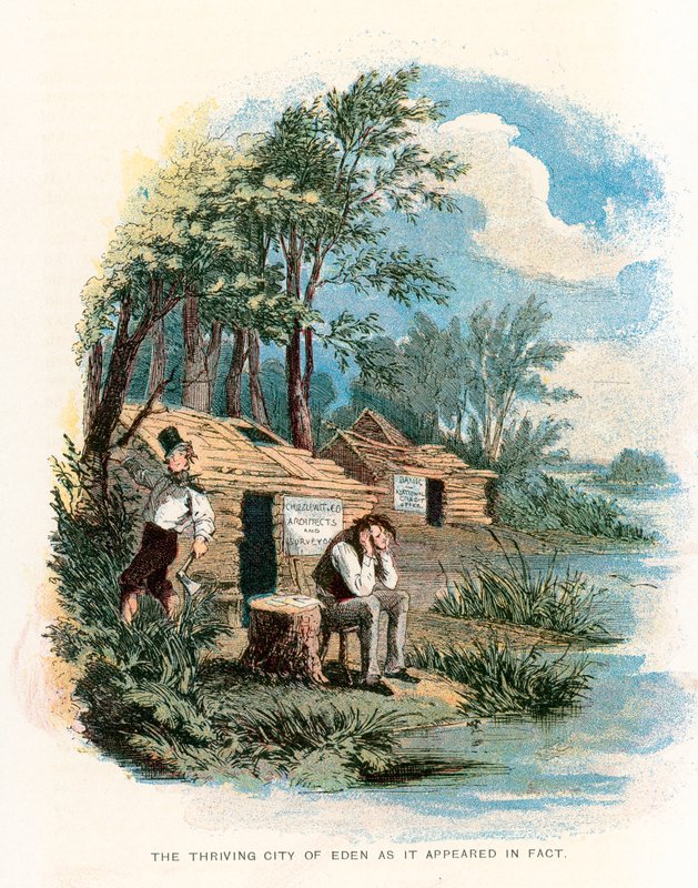 Illustration für Martin Chuzzlewit von Hablot Knight Browne