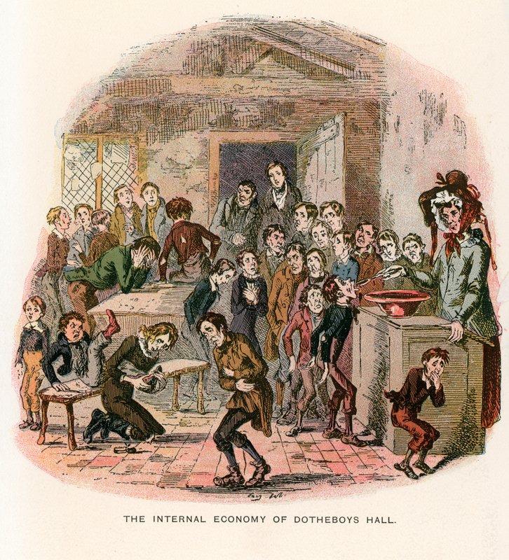 Illustration für Nicholas Nickleby von Hablot Knight Browne