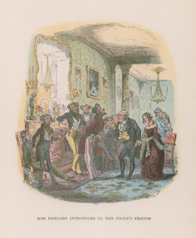Illustration für Nicholas Nickleby von Hablot Knight Browne