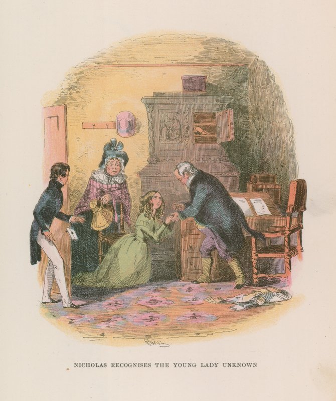 Illustration für Nicholas Nickleby von Hablot Knight Browne