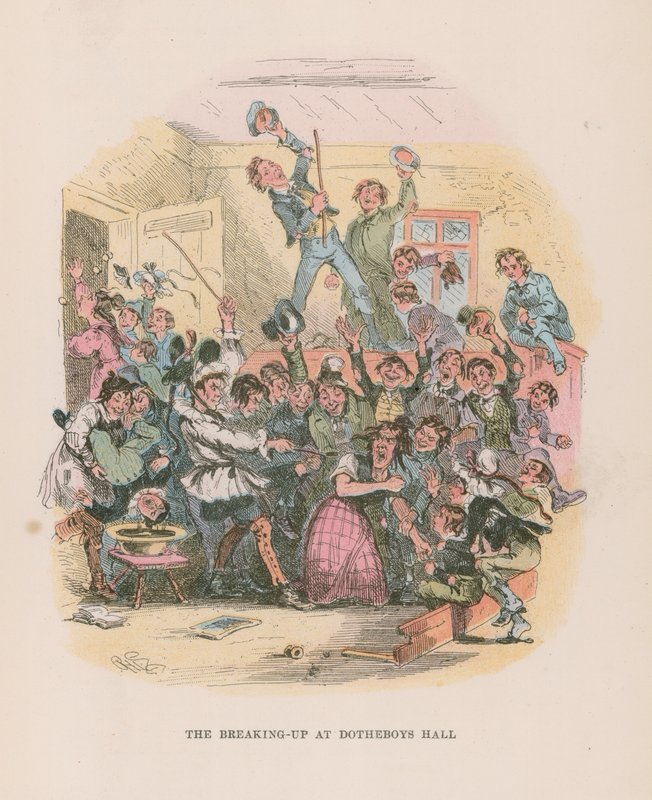 Illustration für Nicholas Nickleby von Hablot Knight Browne