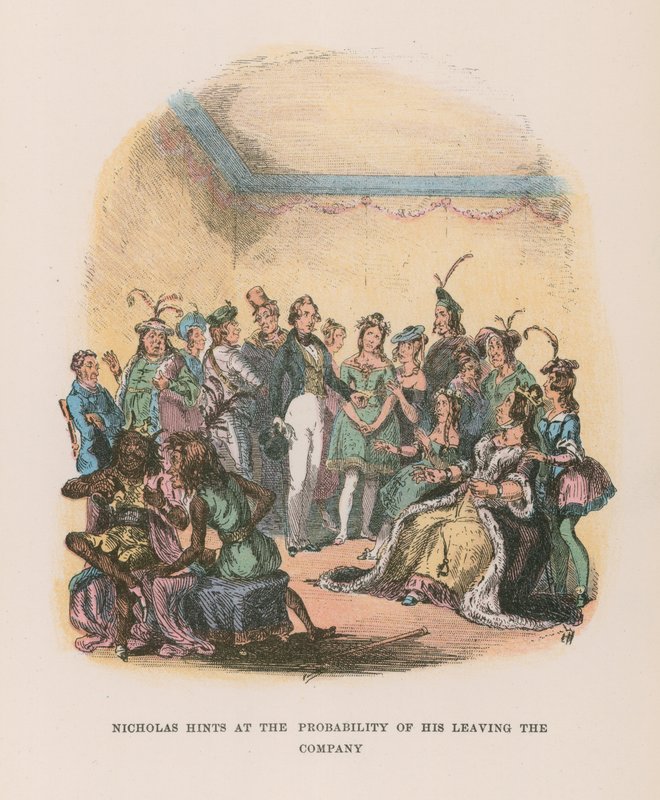 Illustration für Nicholas Nickleby von Hablot Knight Browne