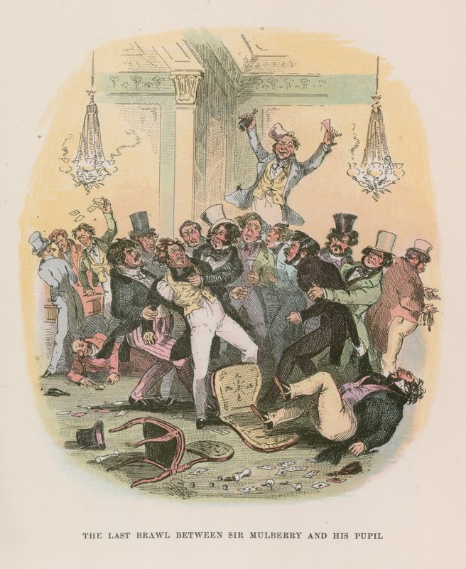 Illustration für Nicholas Nickleby von Hablot Knight Browne