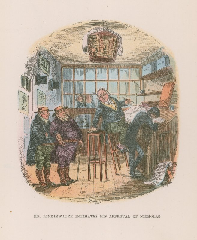Illustration für Nicholas Nickleby von Hablot Knight Browne