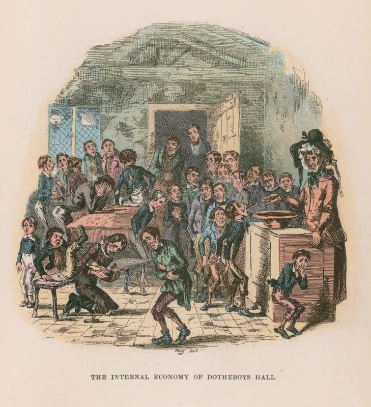 Illustration für Nicholas Nickleby von Hablot Knight Browne