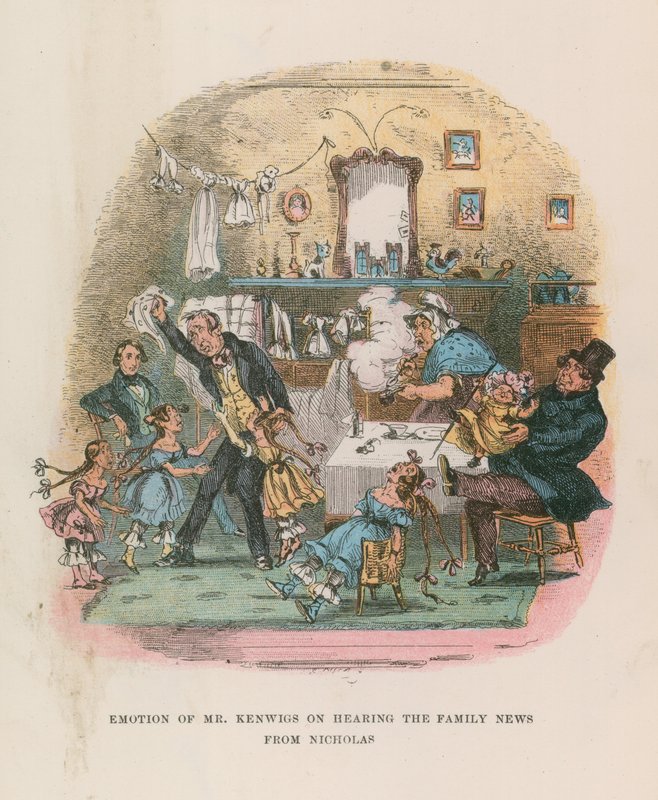 Illustration für Nicholas Nickleby von Hablot Knight Browne