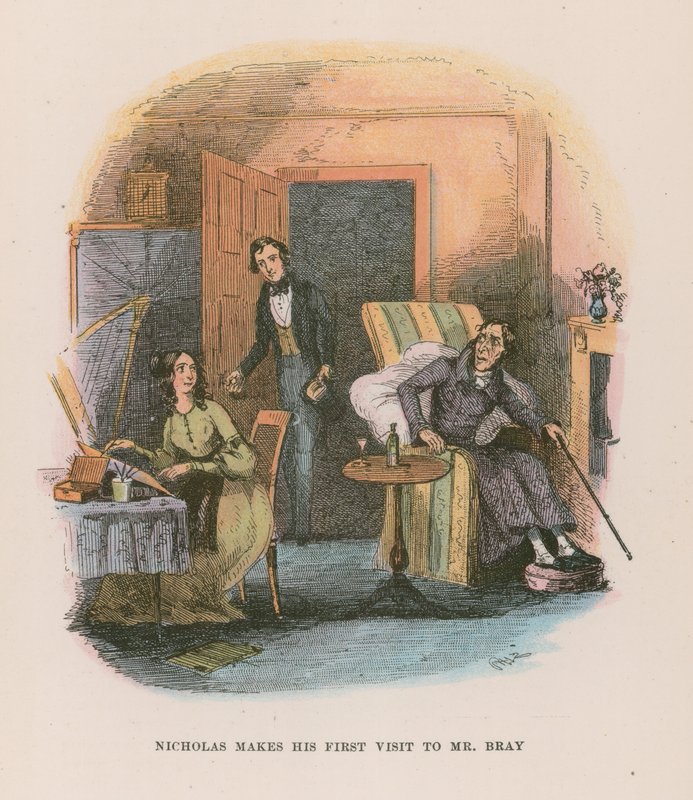 Illustration für Nicholas Nickleby von Hablot Knight Browne