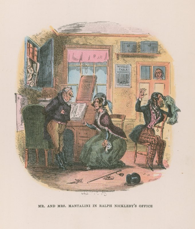 Illustration für Nicholas Nickleby von Hablot Knight Browne