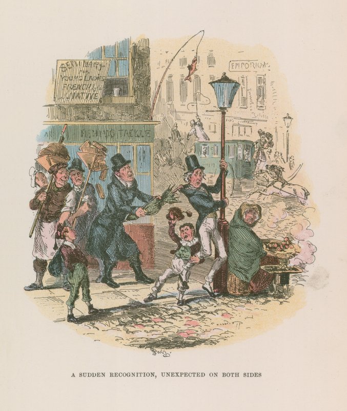 Illustration für Nicholas Nickleby von Hablot Knight Browne