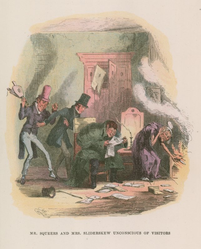 Illustration für Nicholas Nickleby von Hablot Knight Browne
