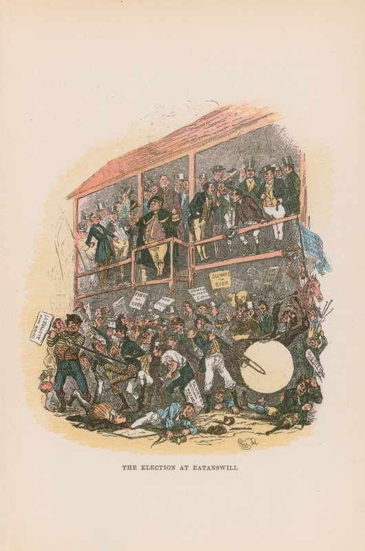 Illustration für Pickwick Papers von Hablot Knight Browne