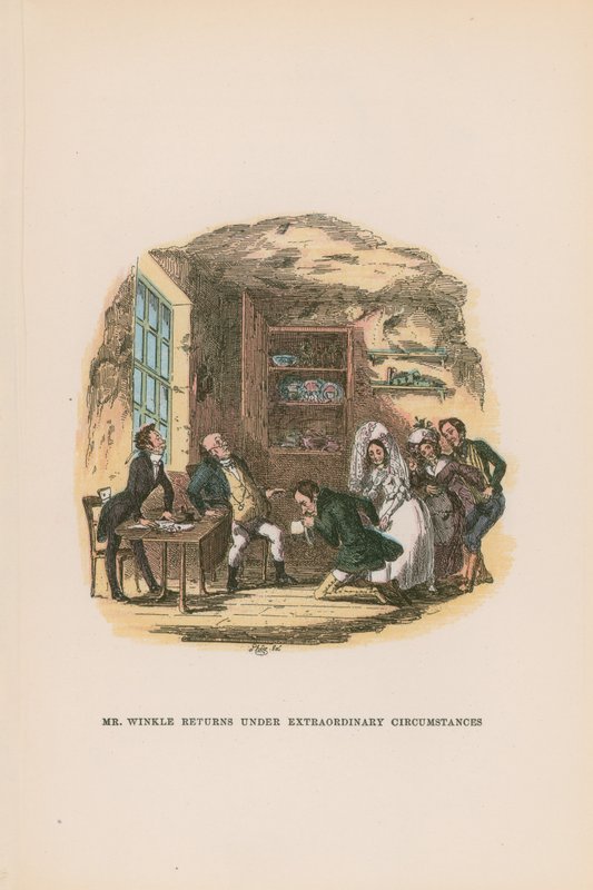 Illustration für Pickwick Papers von Hablot Knight Browne