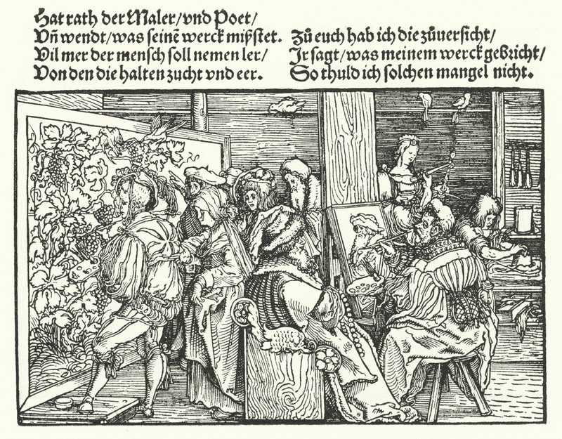 Die Maler von Hans (after) Burgkmair