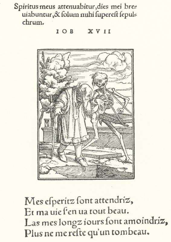 Der alte Mann (Gravur) von Hans (after) Holbein the Younger