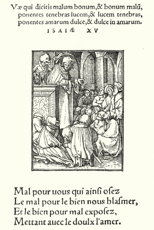 Der Prediger (Gravur) von Hans (after) Holbein the Younger
