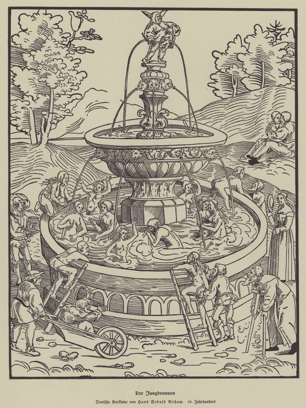 Der Jungbrunnen, 16. Jahrhundert von Hans Sebald Beham