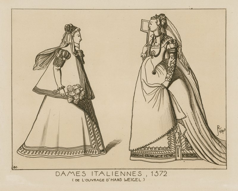 Italienische Frauen, 1572 von Hans Weigel