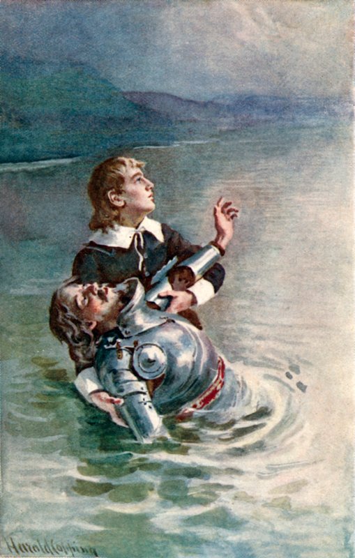 Flussüberquerung von Harold Copping