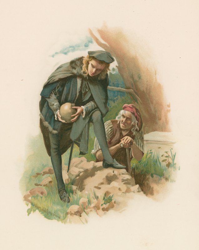 Hamlet - Friedhofsszene von Harold Copping