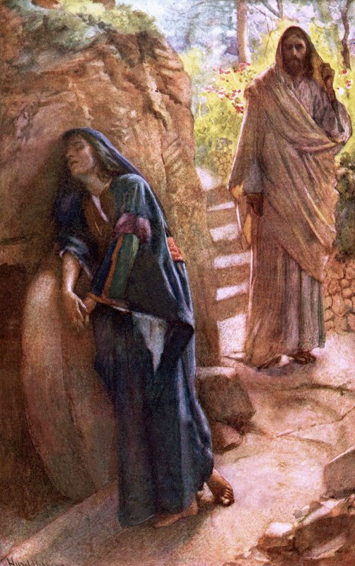 Maria Magdalena am Grab von Harold Copping